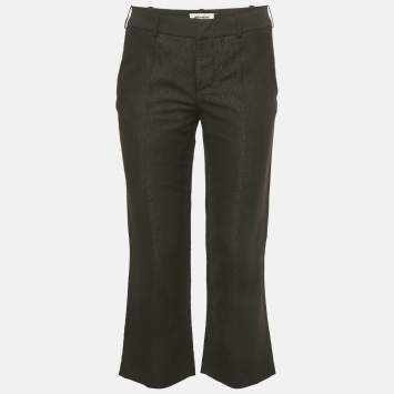 مملوكة مسبقًا بنطلون زادك آند فولتيير بلوركس أسود لامع مقاس صغير