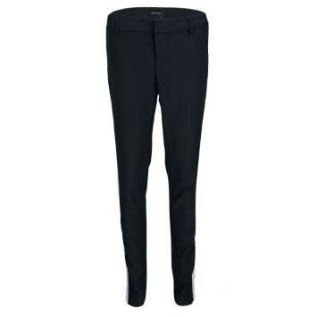 Pre Owned Zadig and Voltaire Black Knit Contrast Side Panel Detail Posh Pants M