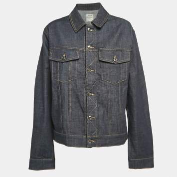 Pre Owned Zadig & Voltaire Blue Denim Button Front Jacket XL