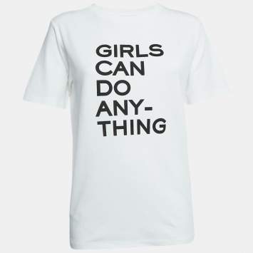 Pre Owned Zadig & Voltaire White Printed Cotton Bella T-Shirt S