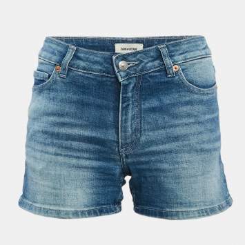 Pre Owned Zadig & Voltaire Light Blue Denim Sweet Eco Shorts S