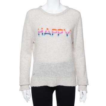 Pre Owned Zadig and Voltaire Grey Cashmere Delly Bis Sweater L