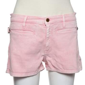 Pre Owned Zadig and Voltaire Pink Denim Shorts M
