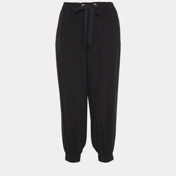 Pre Owned Zimmermann Black Viscose Espionage Track Pants Size XS (0)