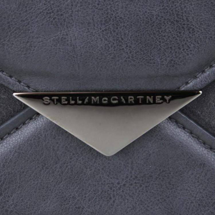 Pre Owned Stella McCartney Black Leather Flap Bag