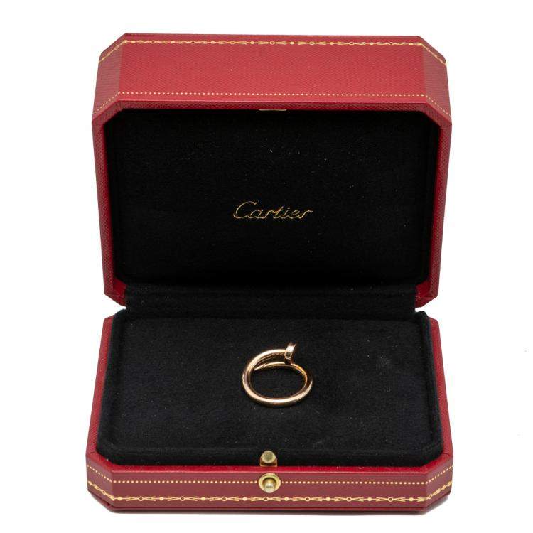 مملوكة مسبقًا Cartier Juste Un Clou Rose Gold Ring Size 53