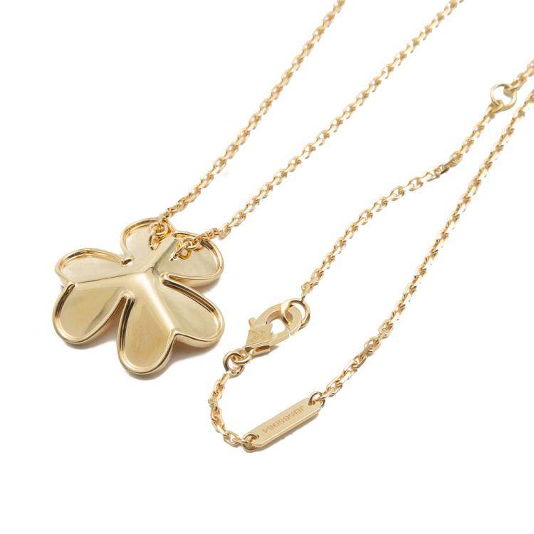 Pre Owned Van Cleef & Arpels Yellow Gold Frivole Diamond Necklace
