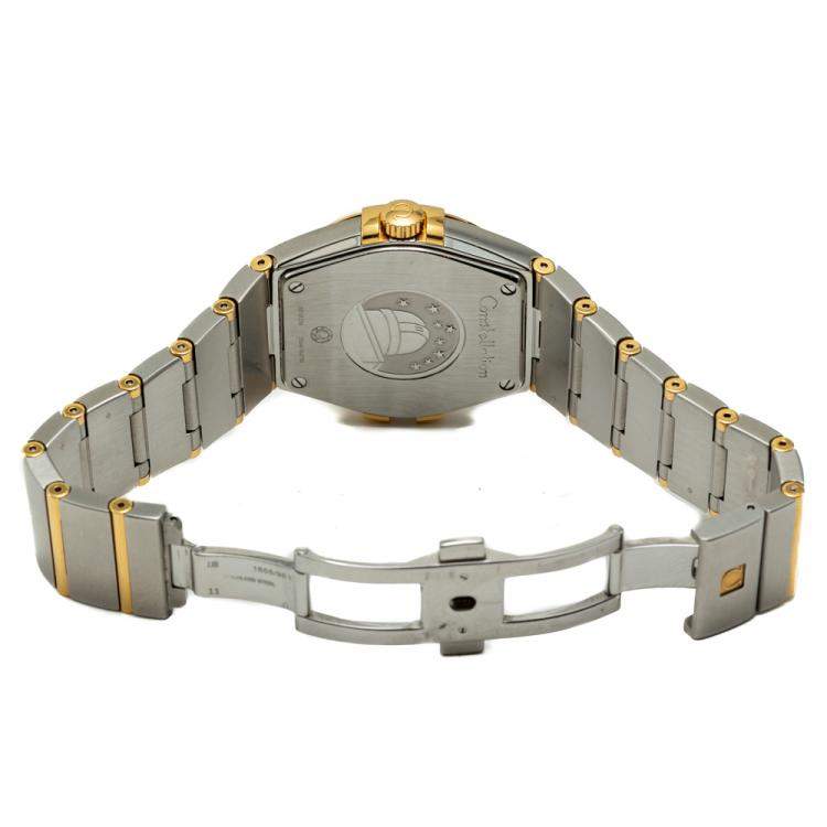Pre Owned Omega Silver Dial Constellation Steel & Yellow Gold Watch 35MM