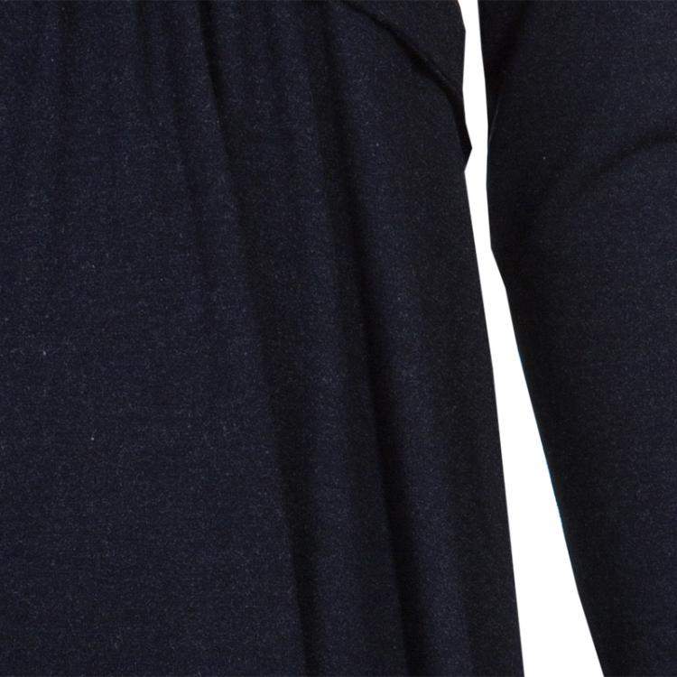 Pre Owned Armani Junior Charcoal Grey Turtleneck Long Sleeve Knit Dress 6 Yrs