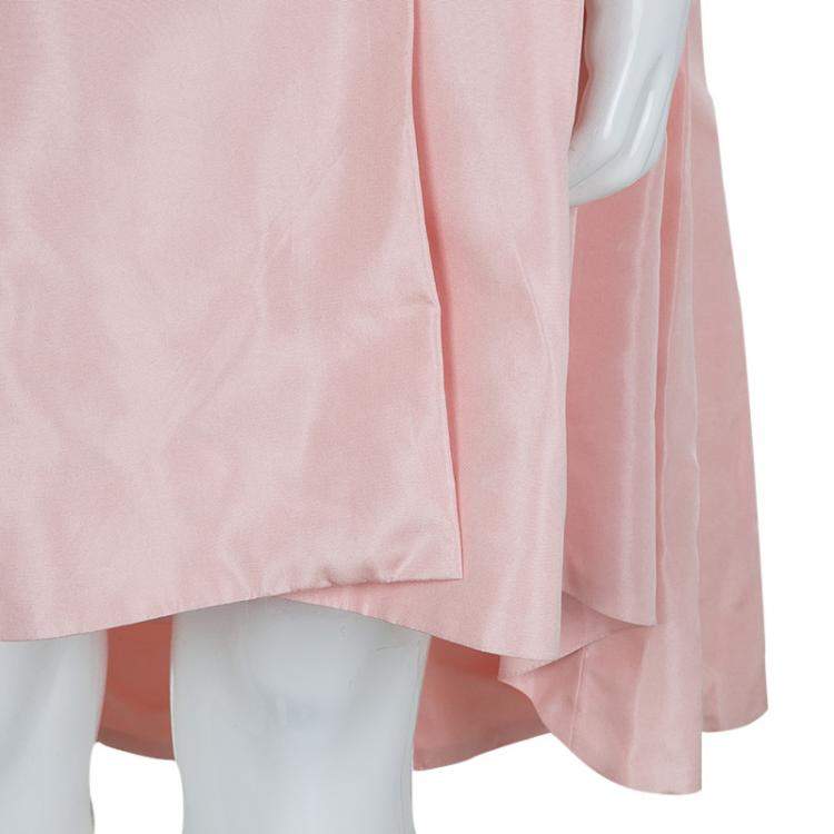 Pre Owned Baby Dior Rose Pink Silk Dress Coat 12 Yrs