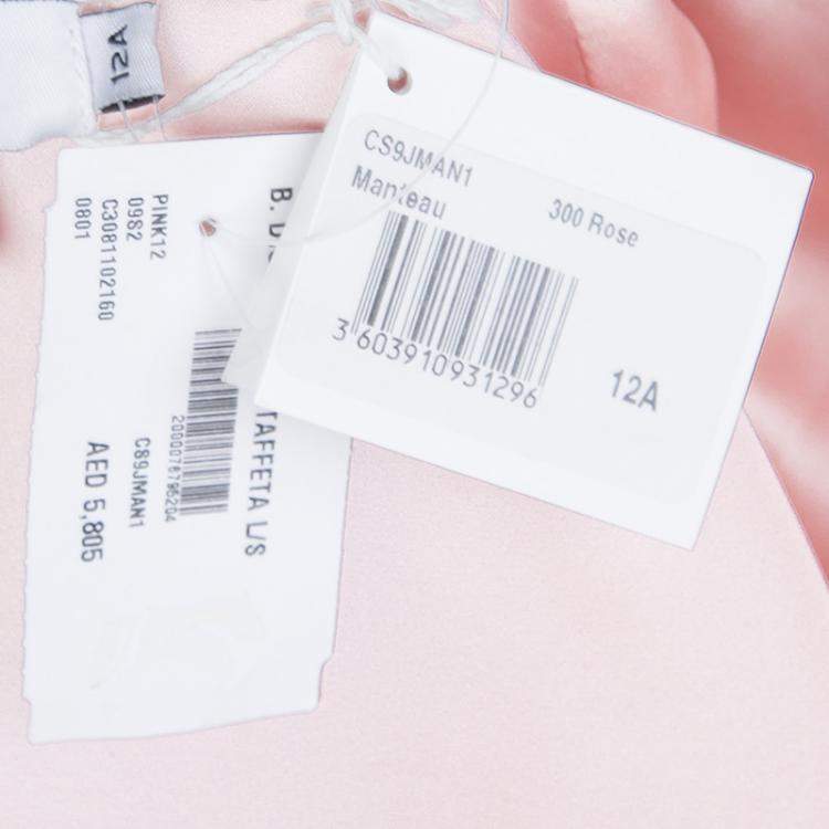 Pre Owned Baby Dior Rose Pink Silk Dress Coat 12 Yrs
