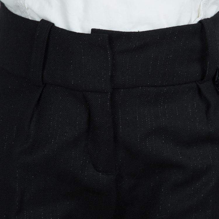 Pre Owned Baby Dior Black Sequinned Bow Detail Pants 5 Yrs