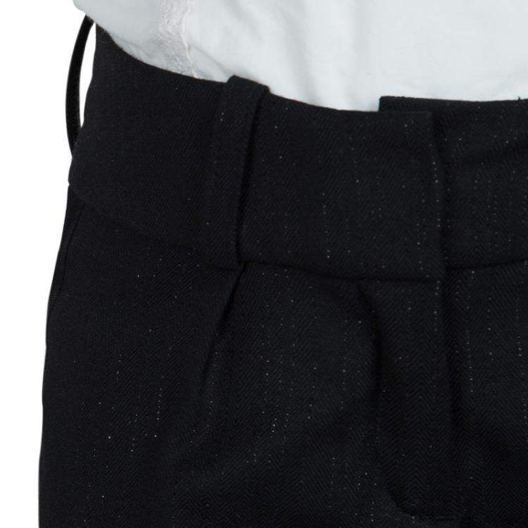 Pre Owned Baby Dior Black Sequinned Bow Detail Pants 5 Yrs