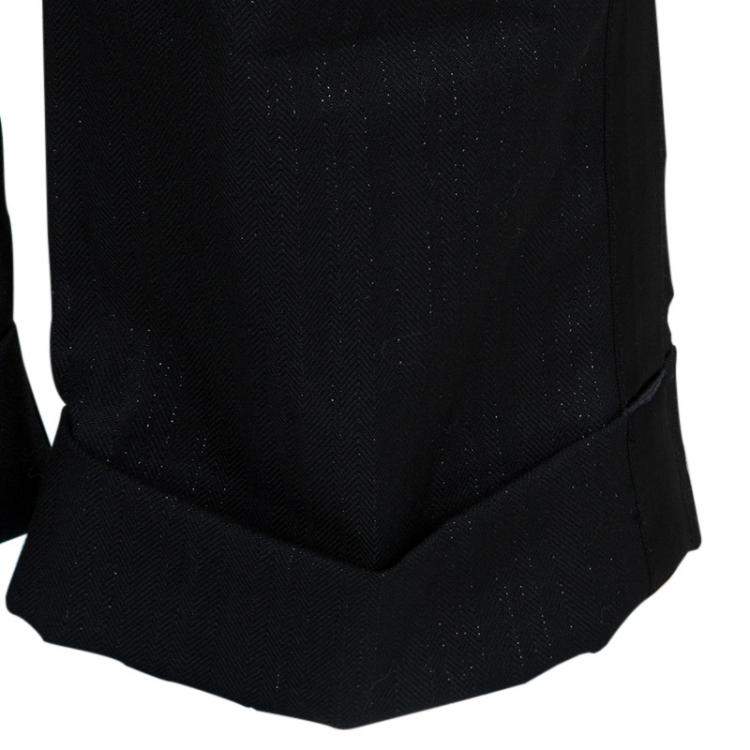 Pre Owned Baby Dior Black Sequinned Bow Detail Pants 5 Yrs