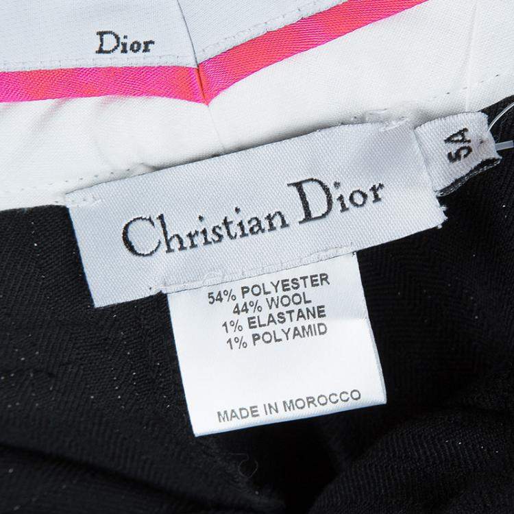 Pre Owned Baby Dior Black Sequinned Bow Detail Pants 5 Yrs