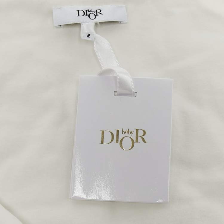 Pre Owned Baby Dior Cream Embroidered Sleeping Bag