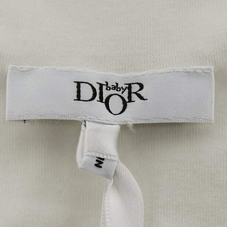 Pre Owned Baby Dior Cream Embroidered Sleeping Bag