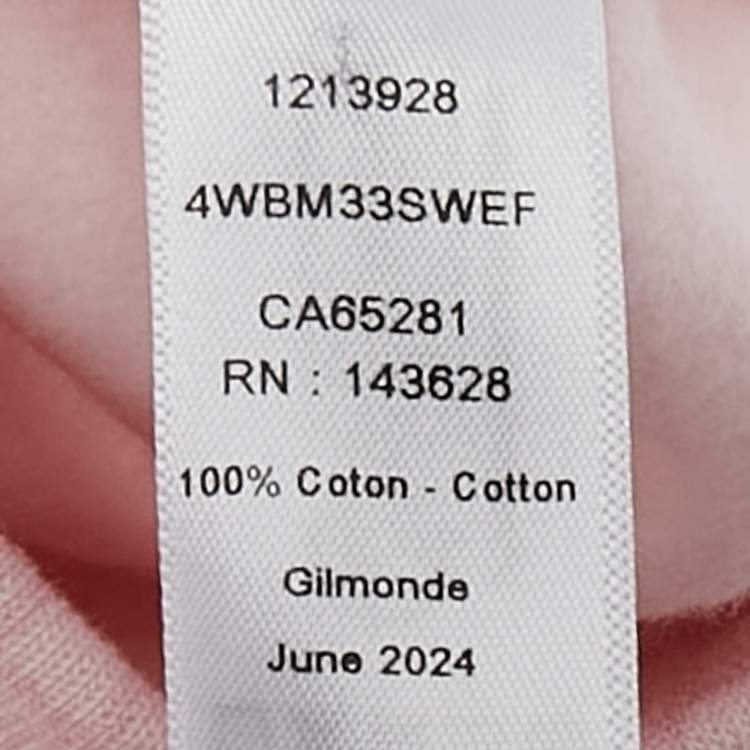 Pre Owned Baby Dior Pink Hexagon Weave Basket Print Cotton Track Set 12M 