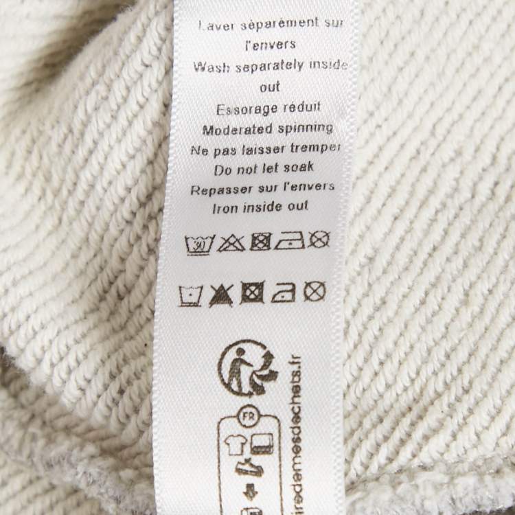 Pre Owned Baby Dior Grey Logo Embroidery Cotton Knit Track Pants 24 M