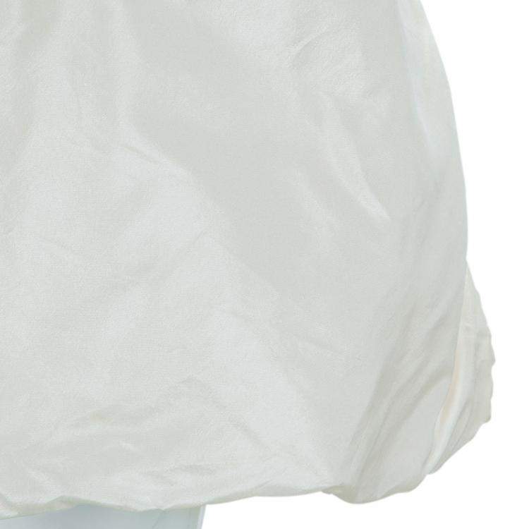 Pre Owned Baby Dior Cream Silk Pocket Detail Sleeveless Dress 10 Yrs