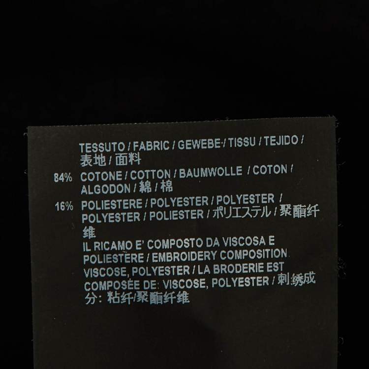 Pre Owned Balenciaga Kids Black Logo Print Cotton Sweatshirt Size 6 Yrs