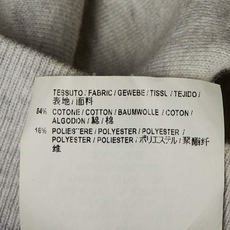 Pre Owned Balenciaga Kids Grey Cotton Hooded Sweatshirt Size 10 Yrs