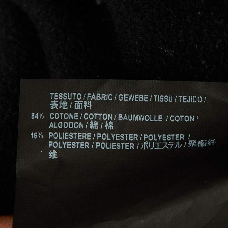 Pre Owned Balenciaga Kids Black Logo Print Cotton Hoodie Size 10 Yrs