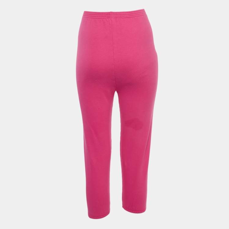 Pre Owned Balenciaga Pink Cotton Blend Jogger Pants (6 Yrs)