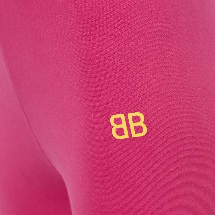 Pre Owned Balenciaga Pink Cotton Blend Jogger Pants (6 Yrs)