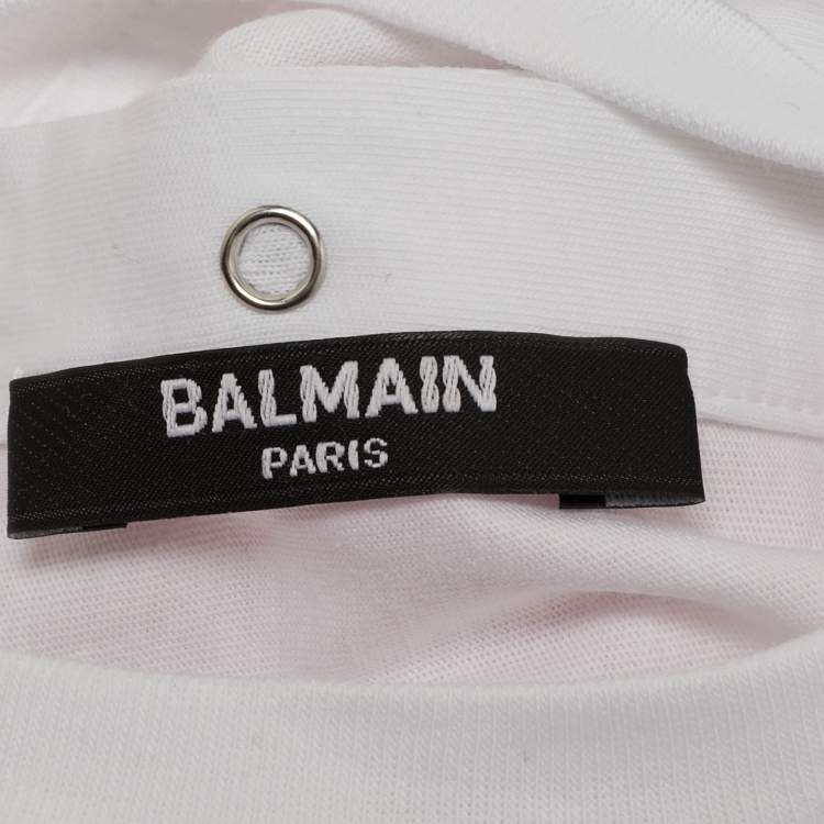 Pre Owned Balmain Baby Pink Cotton Growsuit Set 9M