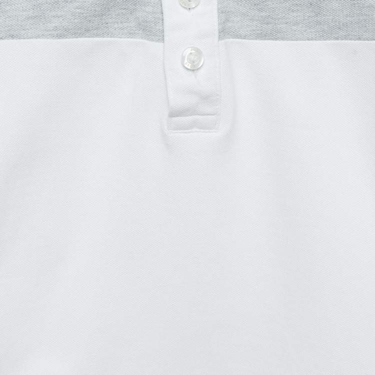 Pre Owned Boss By Hugo Boss White Slim Fit Polo T-Shirt 12 M