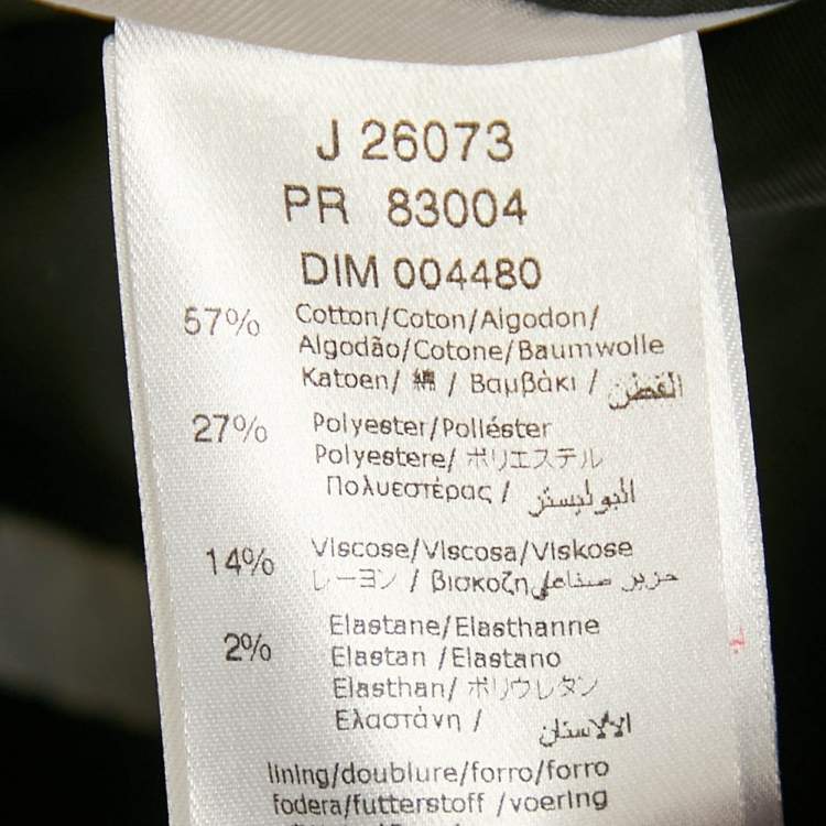 Pre Owned Boss By Hugo Boss Grey Striped Cotton Blend Blazer S/12 Yrs