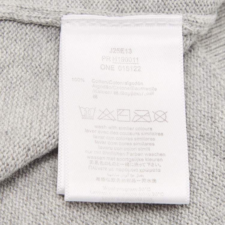Pre Owned Boss By Hugo Boss Kids Grey Cotton Crew Neck Sweater 10 Yrs