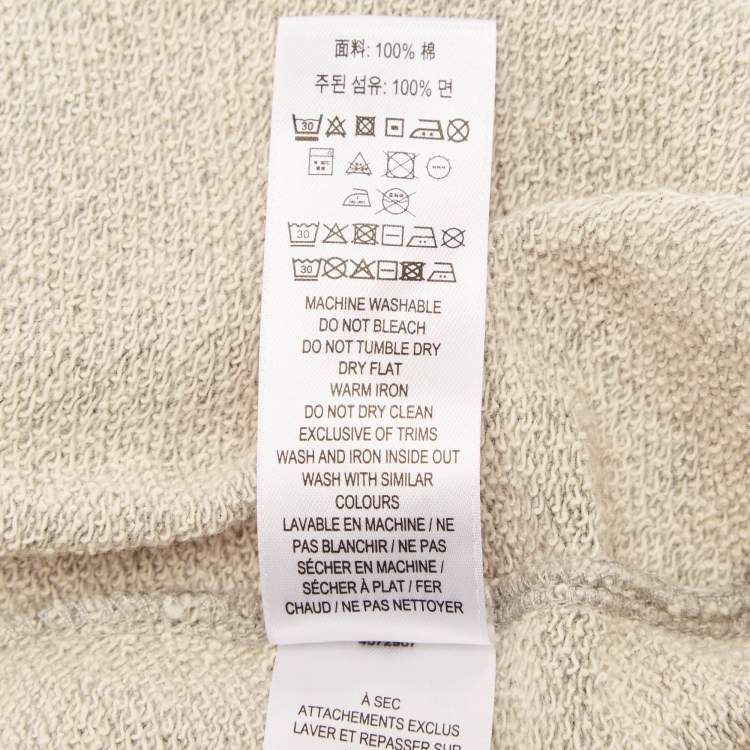 Pre Owned Burberry Kids Grey Printed Cotton Knit Shorts 8 Yrs