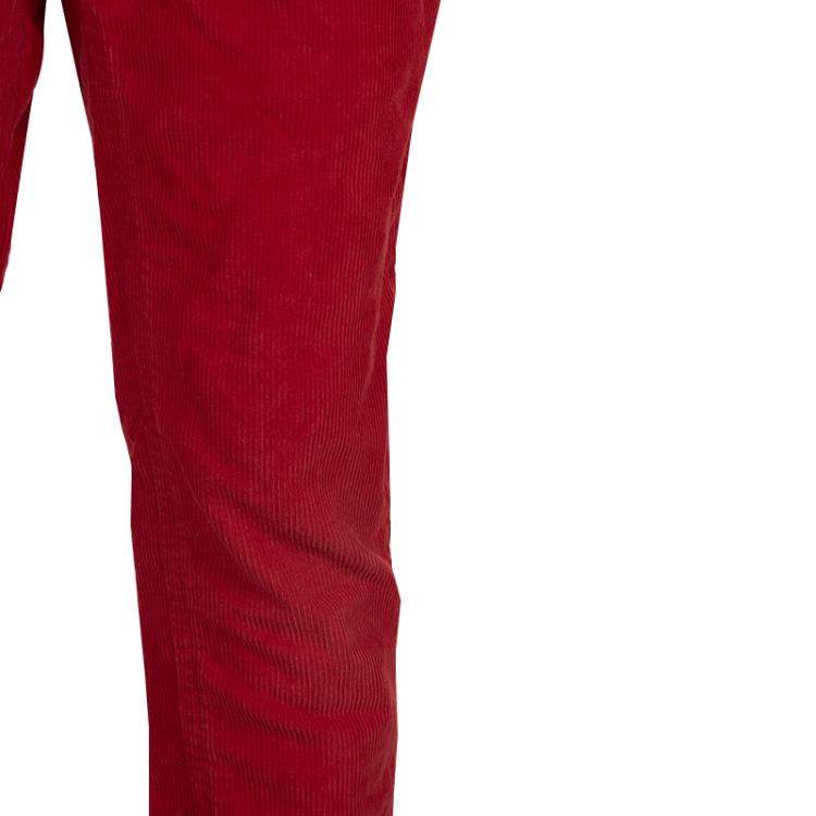 Pre Owned Burberry Children Red Corduroy Trousers 6 Yrs