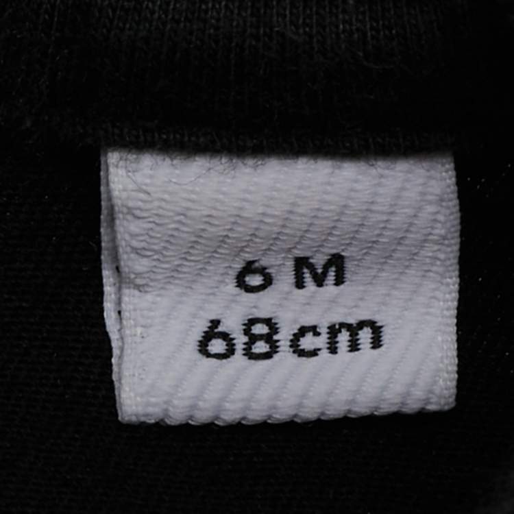 Pre Owned Burberry Children Black Half Check Print Cotton Lennox Romer 6 Months 