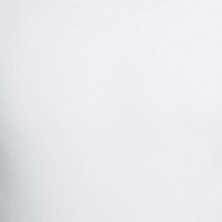 Pre Owned Burberry Children White Cotton Ruffle Bottom Tunic 7 Yrs