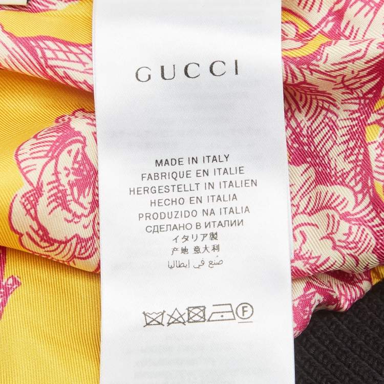 Pre Owned  Gucci Kids Black /Print Tiger Sequins Cardigan 8Yrs 