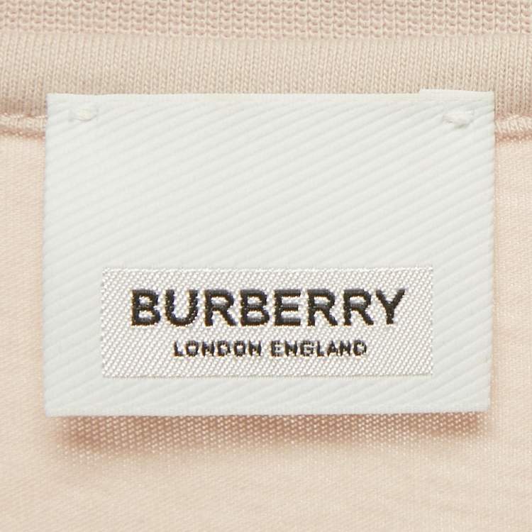 مملوكة مسبقًا Burberry Children Dusty Rose Logo Applique Horseferry T-Shirt 14 Yrs 