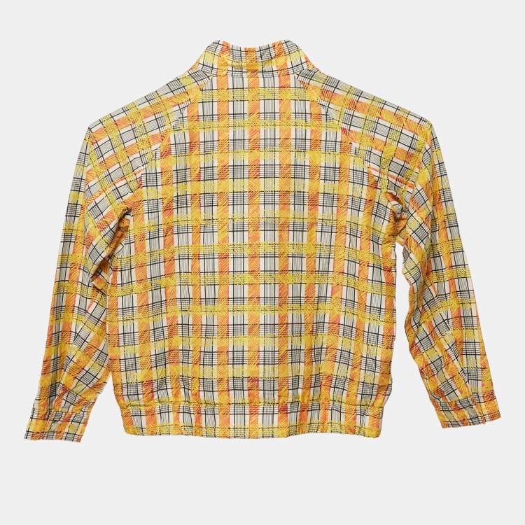 Pre Owned Burberry Children Multicolor Checked Cotton Blend Zip-Up Jacket 8 Yrs 