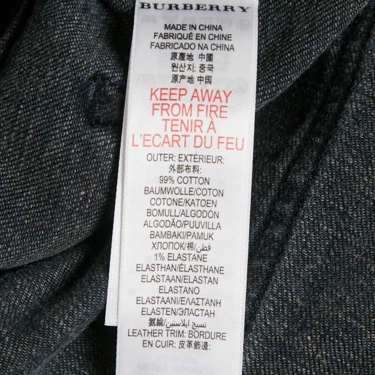 Pre Owned Burberry Children Navy Blue Denim Skinny Jeans 14 Yrs 