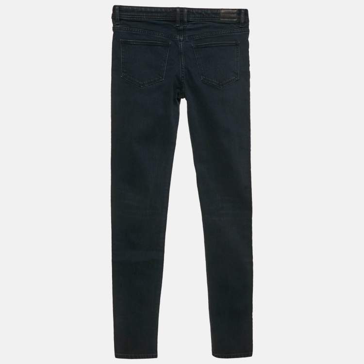 Pre Owned Burberry Children Navy Blue Denim Skinny Jeans 14 Yrs 