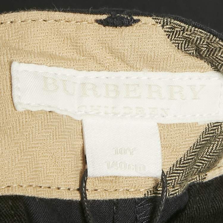 Pre Owned Burberry Children Navy Blue Cotton Shorts 10 Yrs