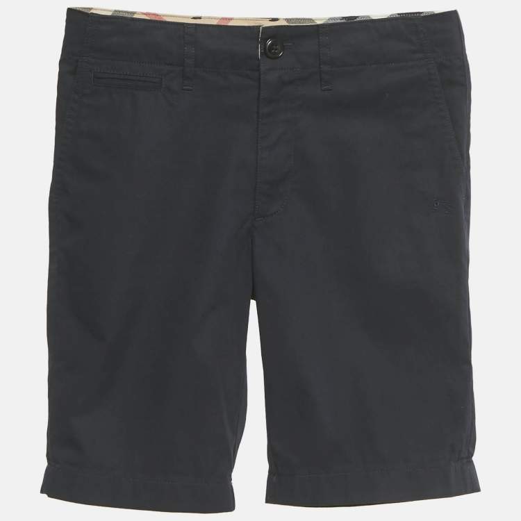 Pre Owned Burberry Children Navy Blue Cotton Shorts 10 Yrs