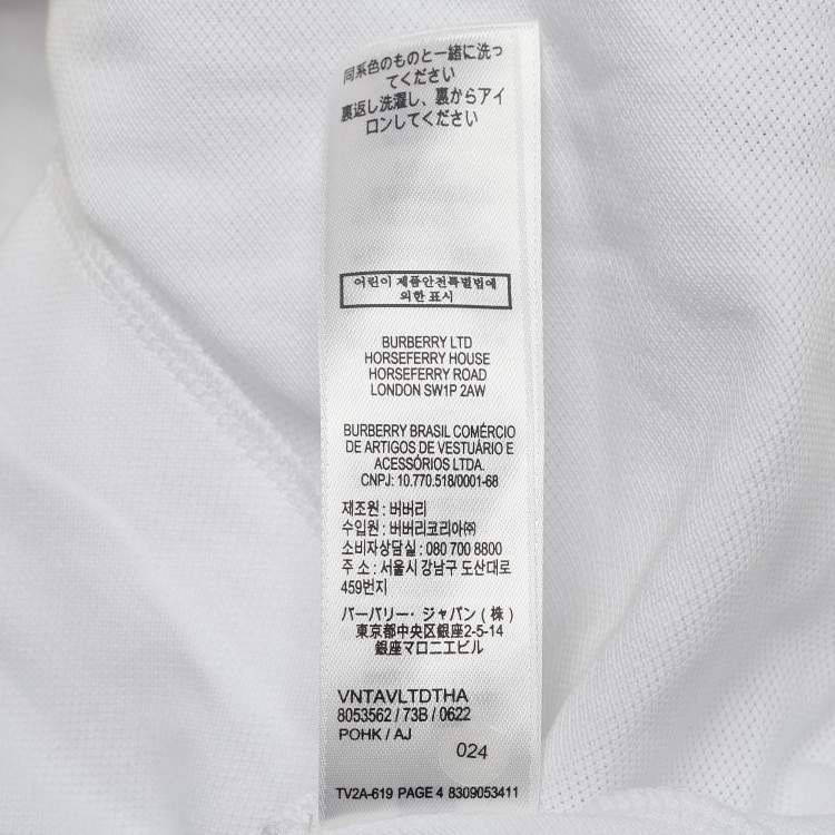 Pre Owned Burberry Kids Cotton Piqué Vintage Pleated Dress 6 Yrs