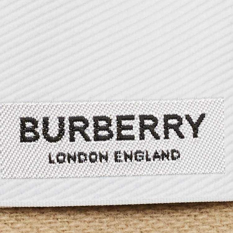 Pre Owned Burberry Beige Globe Print Cashmere and Wool Baby Blanket 