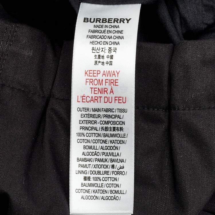 Pre Owned Burberry Kids Black Cotton Pleated Mini Skirt 4 Yrs