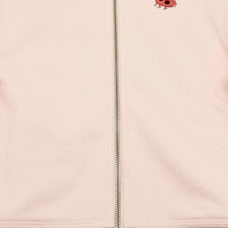 Pre Owned Burberry Kids Pink Lady Bird Cotton Hooded Jacket 8Yrs