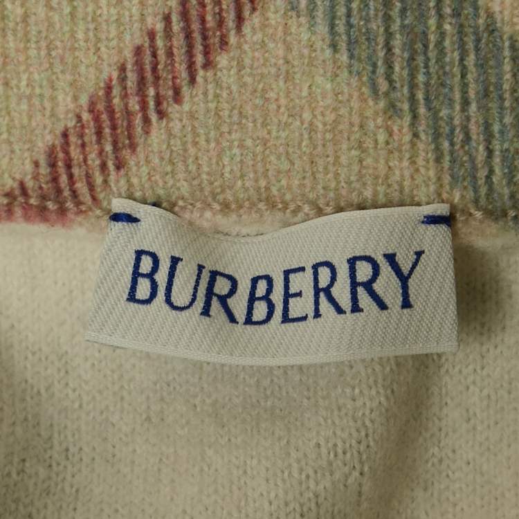 Pre Owned Burberry Kids Beige Nova Checks Wool Mini Skirt 6Yrs