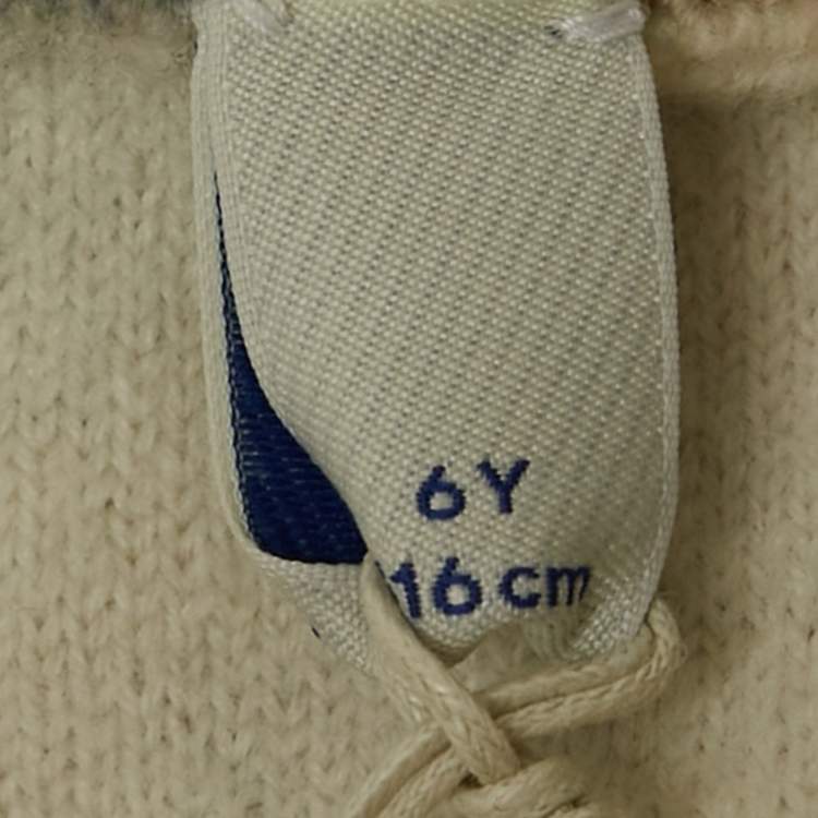 Pre Owned Burberry Kids Beige Nova Checks Wool Mini Skirt 6Yrs